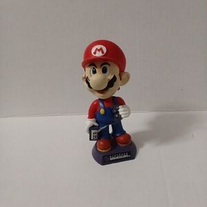 Mario Figure with Red Hat and Blue Overalls